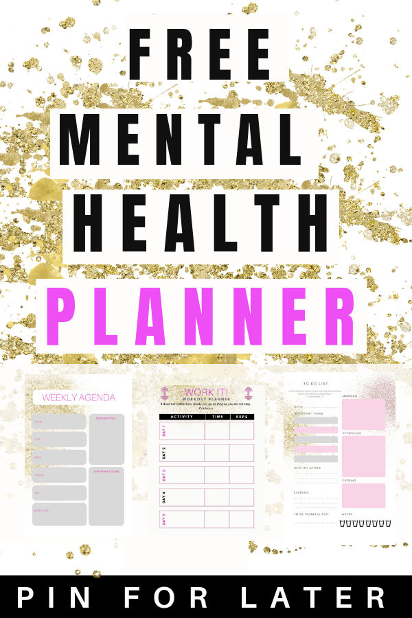 Free mental health planner for depression and anxiety | depressed | printable | mental health tips |