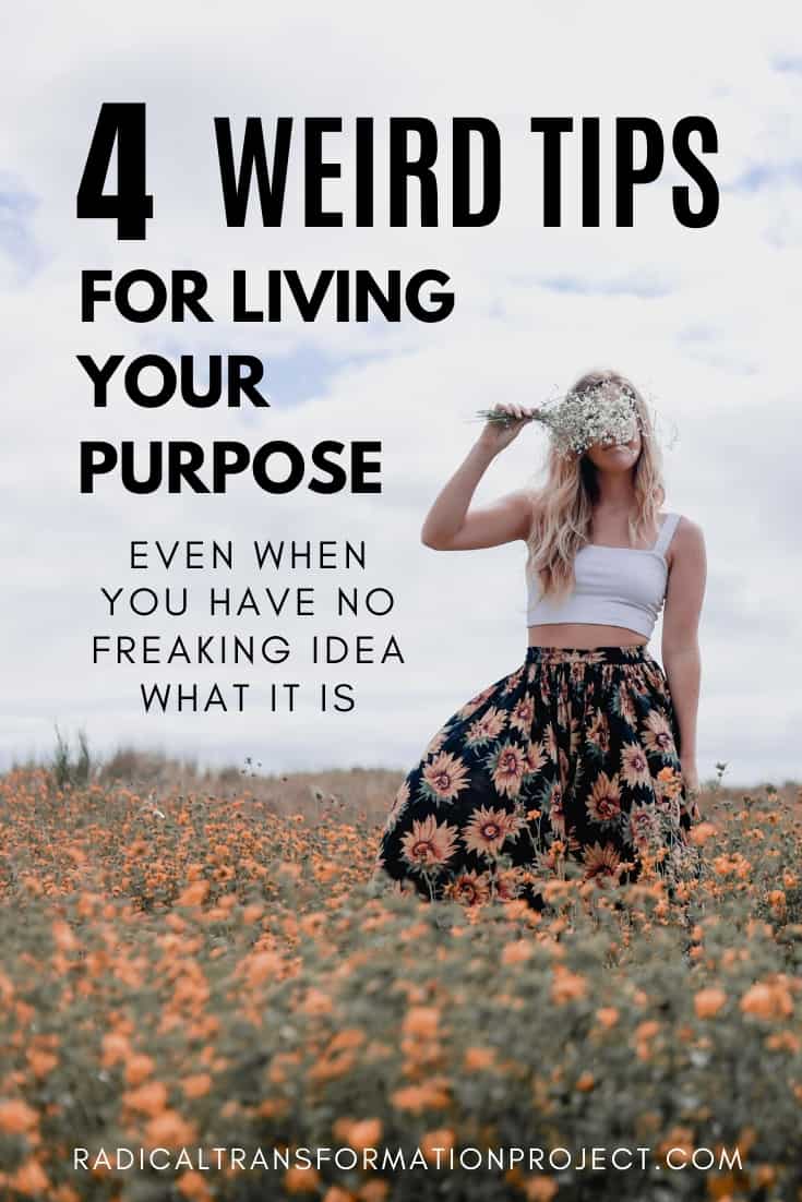 Tips For Living With Purpose Even When you don't know what your purpose is