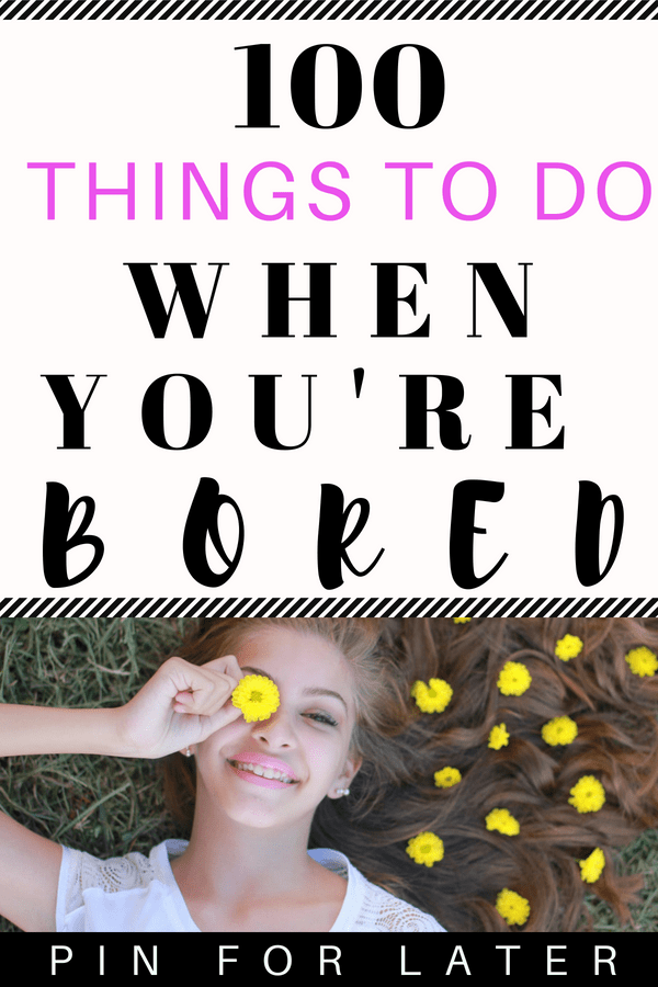 Try these things to do when you're bored if you need something fun and productive to do. #boredom #fun #productive 