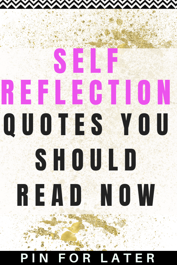 self reflection quotes short
