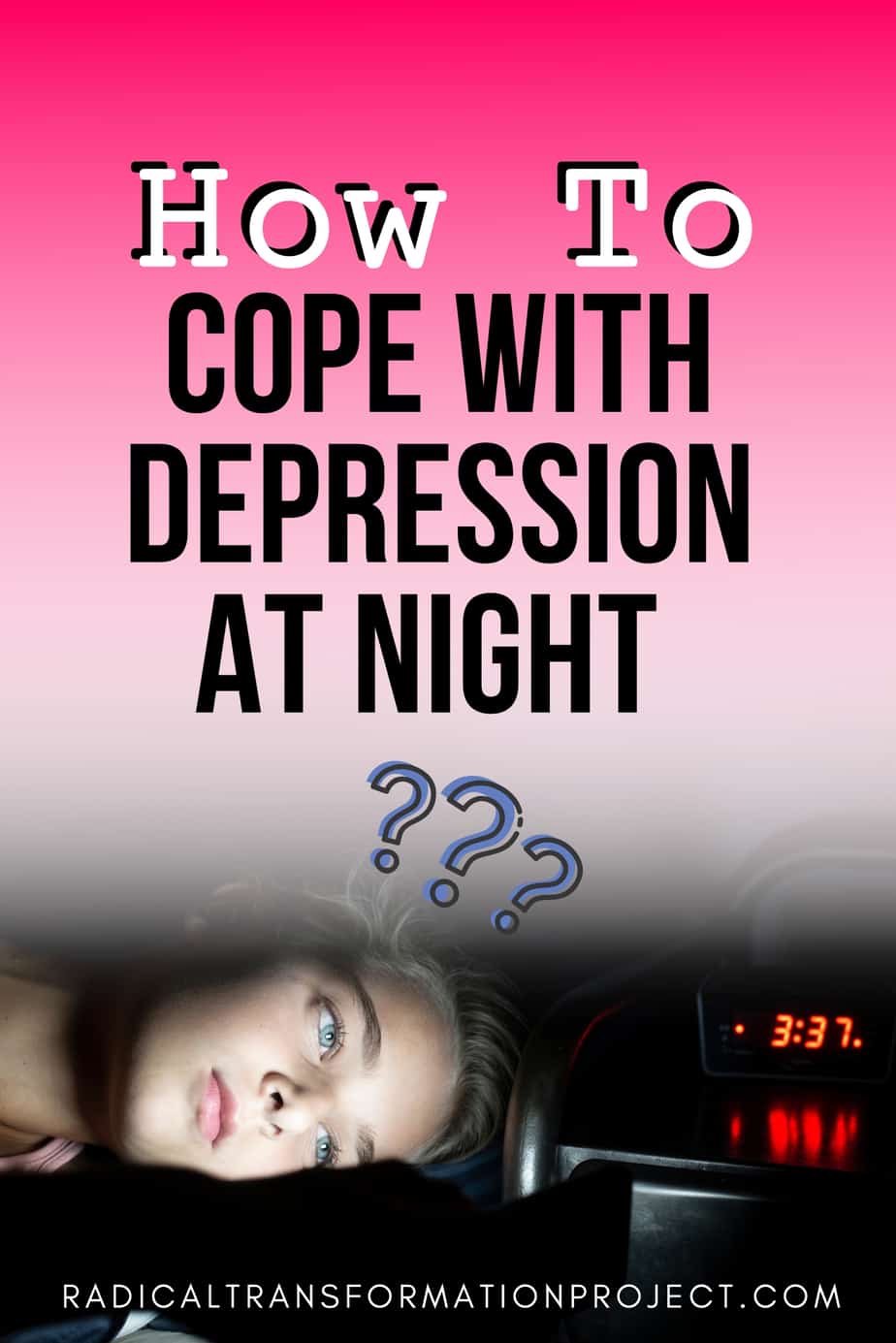 how to cope with depression at night