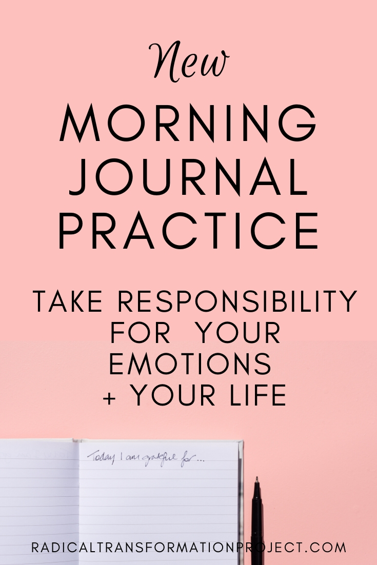 new morning journal practice