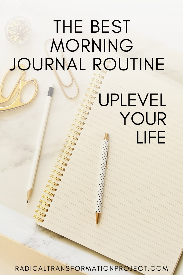 new morning journal routine