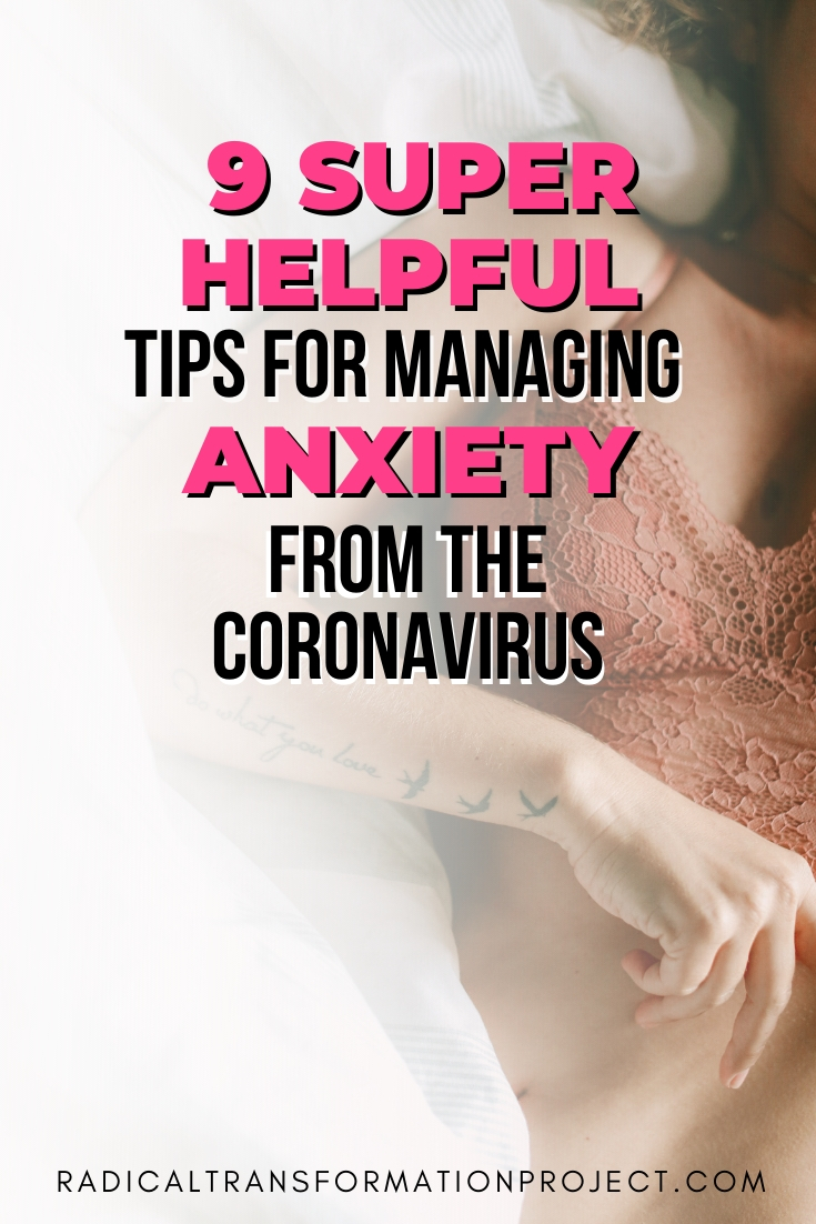 managing anxiety from the coronavirus